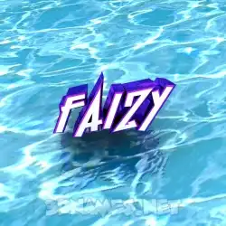 faizy in Water style - 3D name wallpaper