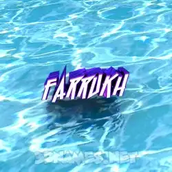 farrukh in Water style - 3D name wallpaper