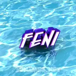 feni in Water style - 3D name wallpaper