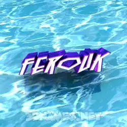 ferouk in Water style - 3D name wallpaper