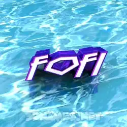 fofi in Water style - 3D name wallpaper