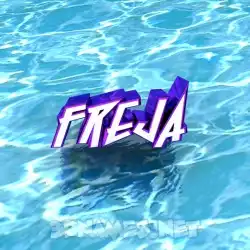 freja in Water style - 3D name wallpaper
