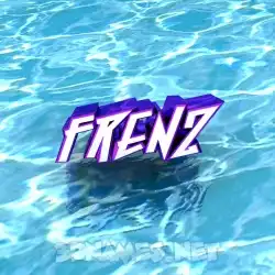 frenz in Water style - 3D name wallpaper