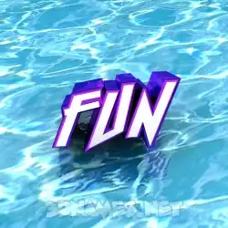 fun in Water style - 3D name wallpaper