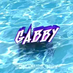 gabby in Water style - 3D name wallpaper