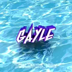 gayle in Water style - 3D name wallpaper