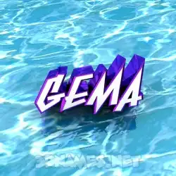 gema in Water style - 3D name wallpaper