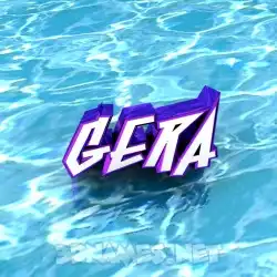 gera in Water style - 3D name wallpaper