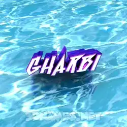 gharbi in Water style - 3D name wallpaper