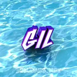 gil in Water style - 3D name wallpaper