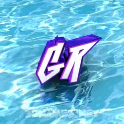 gr in Water style - 3D name wallpaper