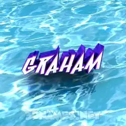 graham in Water style - 3D name wallpaper