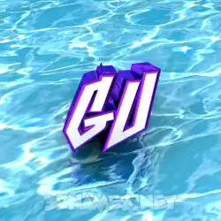 gu in Water style - 3D name wallpaper