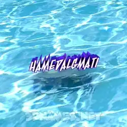 hamedalgmati in Water style - 3D name wallpaper