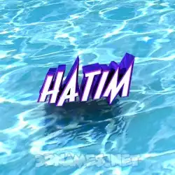 hatim in Water style - 3D name wallpaper