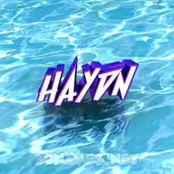 haydn in Water style - 3D name wallpaper