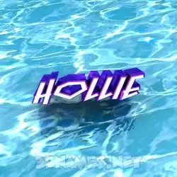 hollie in Water style - 3D name wallpaper