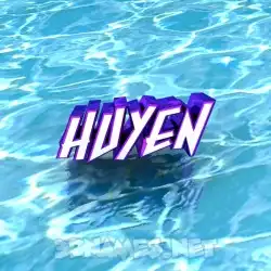 huyen in Water style - 3D name wallpaper