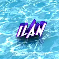 ilan in Water style - 3D name wallpaper