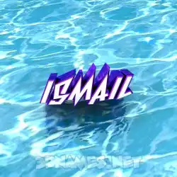 ismail in Water style - 3D name wallpaper