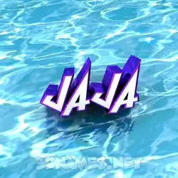 jaja in Water style - 3D name wallpaper