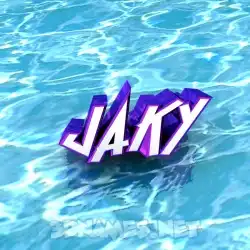 jaky in Water style - 3D name wallpaper