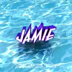 jamie in Water style - 3D name wallpaper