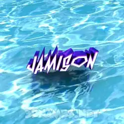 jamison in Water style - 3D name wallpaper