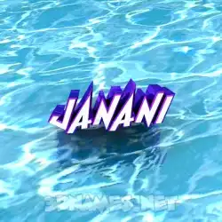 janani in Water style - 3D name wallpaper