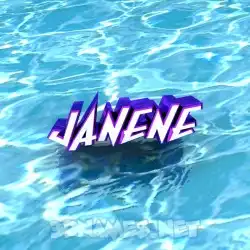janene in Water style - 3D name wallpaper