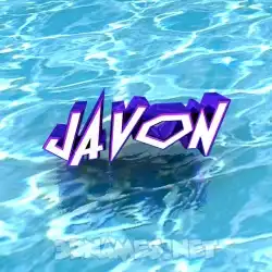 javon in Water style - 3D name wallpaper