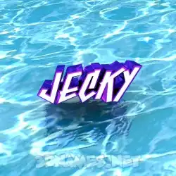 jecky in Water style - 3D name wallpaper