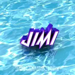 jimi in Water style - 3D name wallpaper