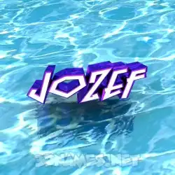 jozef in Water style - 3D name wallpaper