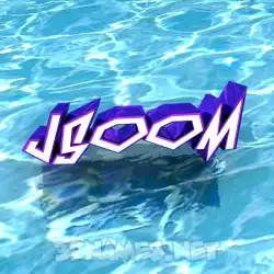 jsoom in Water style - 3D name wallpaper