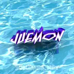 juemon in Water style - 3D name wallpaper