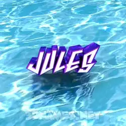 jules in Water style - 3D name wallpaper