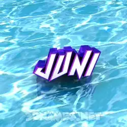 juni in Water style - 3D name wallpaper