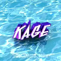 kage in Water style - 3D name wallpaper