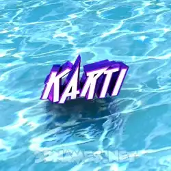 karti in Water style - 3D name wallpaper
