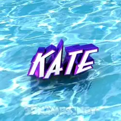 kate in Water style - 3D name wallpaper
