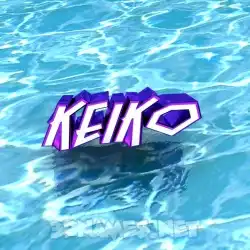 keiko in Water style - 3D name wallpaper