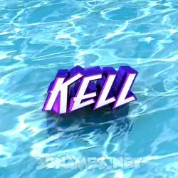 kell in Water style - 3D name wallpaper