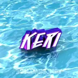 keri in Water style - 3D name wallpaper