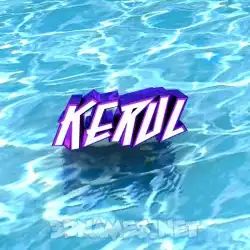 kerul in Water style - 3D name wallpaper