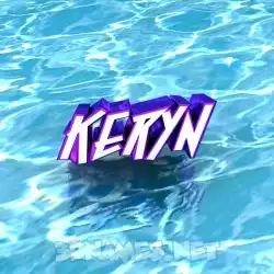 keryn in Water style - 3D name wallpaper