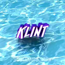 klint in Water style - 3D name wallpaper