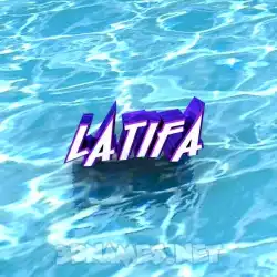 latifa in Water style - 3D name wallpaper