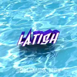 latish in Water style - 3D name wallpaper