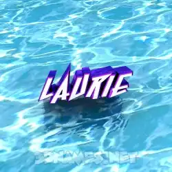 laurie in Water style - 3D name wallpaper